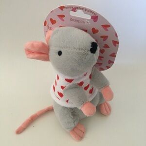 NEW 11” Dog Toy Mouse Plush “Heartthrob Hugs” | Dexypaw